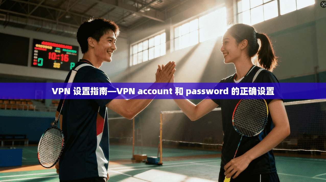 VPN 设置指南—VPN account 和 password 的正确设置
