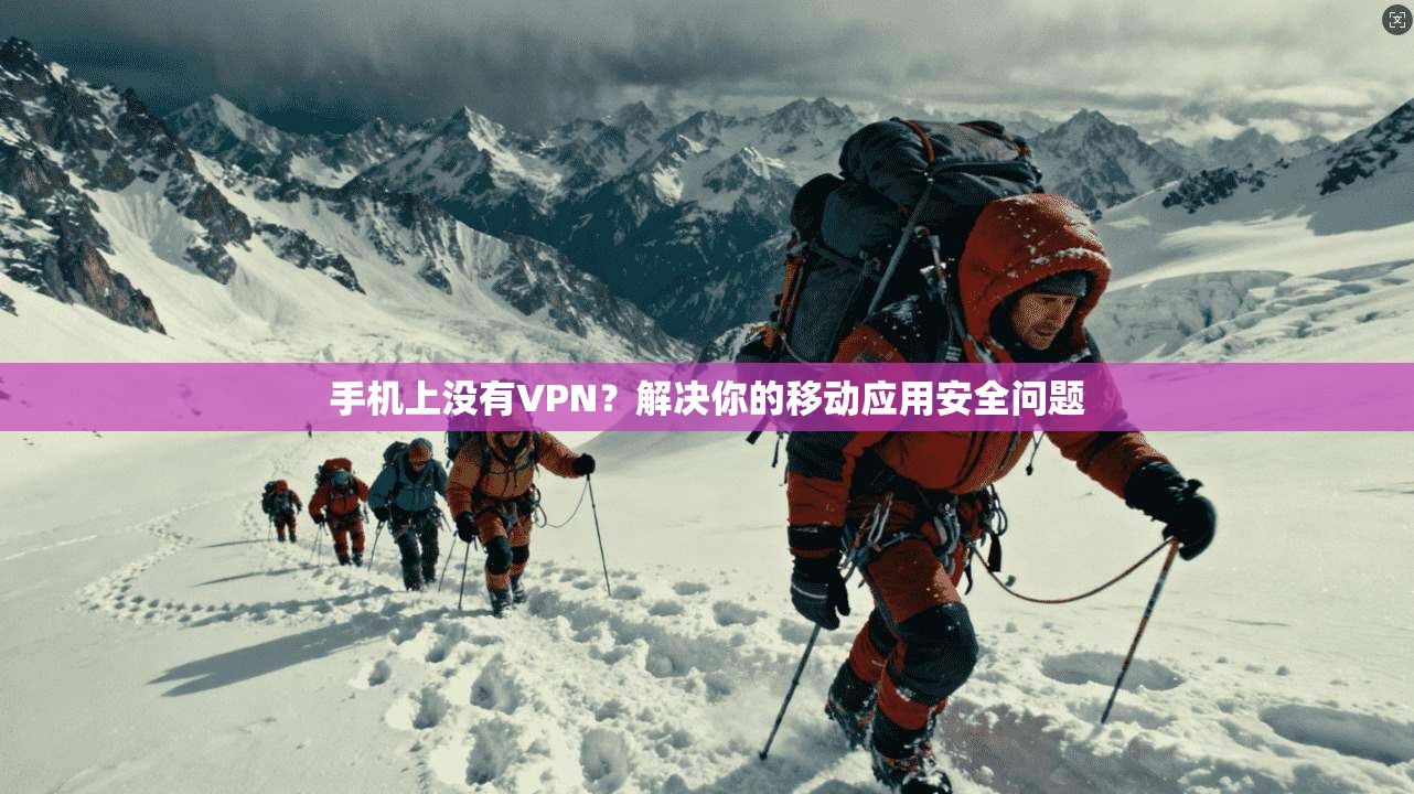 手机上没有VPN？解决你的移动应用安全问题