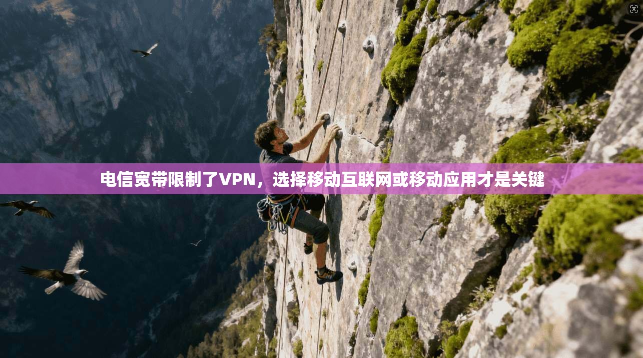 电信宽带限制了VPN，选择移动互联网或移动应用才是关键