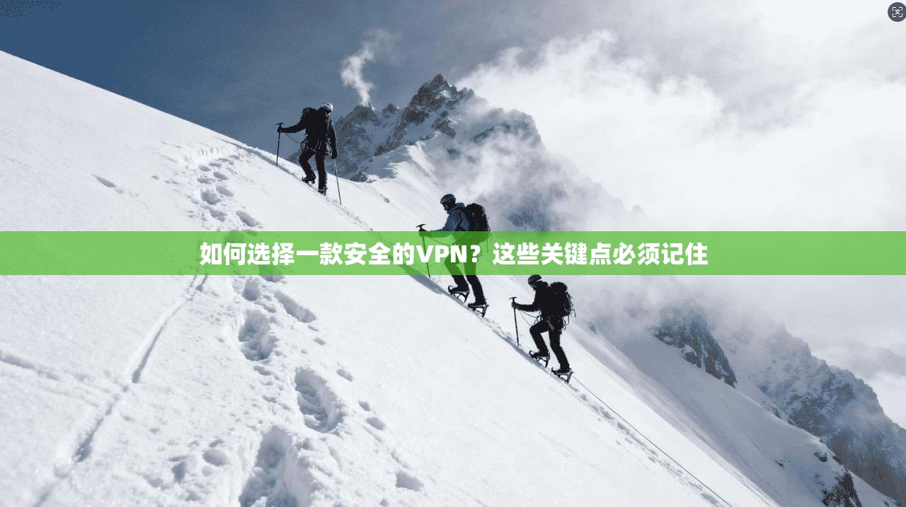 如何选择一款安全的VPN？这些关键点必须记住