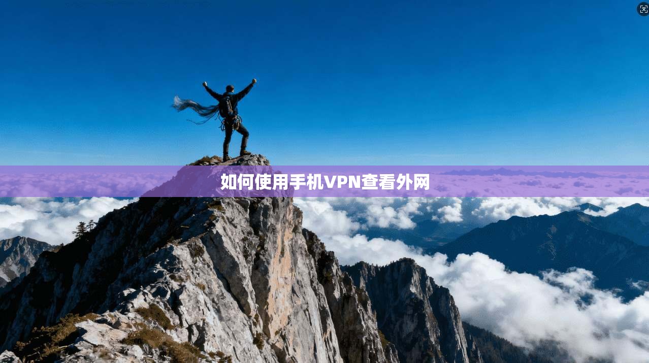 如何使用手机VPN查看外网