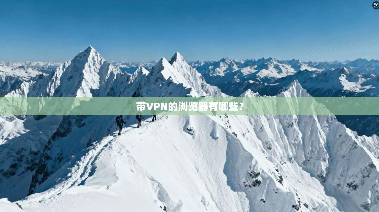 带VPN的浏览器有哪些？