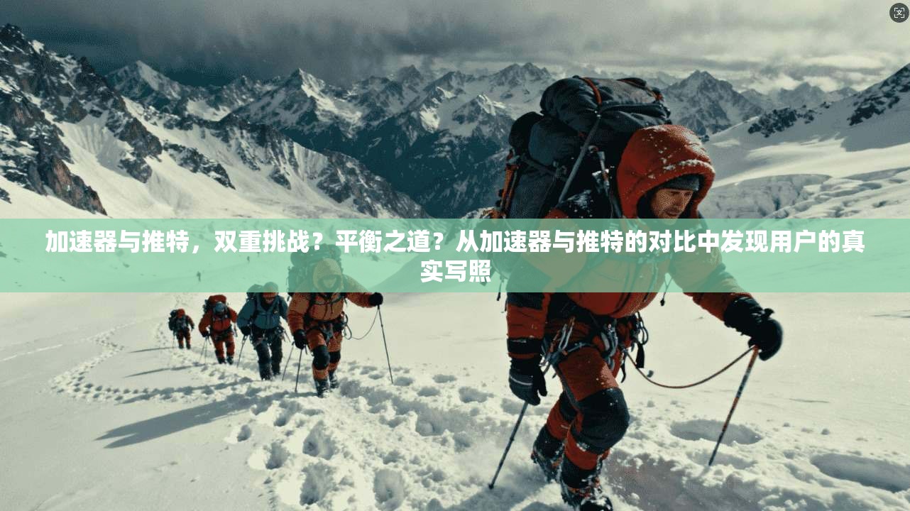 加速器与推特,双重挑战?平衡之道?从加速器与推特的对比中发现用户的真实写照